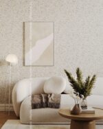 Scandinavian-style bedroom wall finished with Silk Plaster Nord