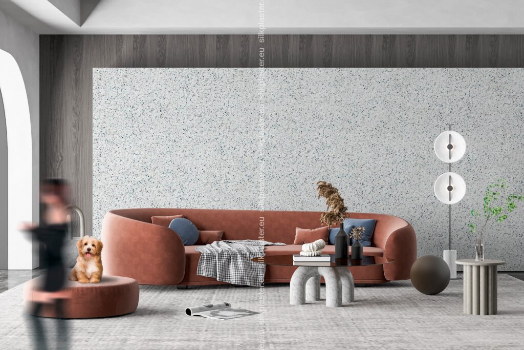 Silk Plaster Nord 922 soft grey decorative wall coating swatch