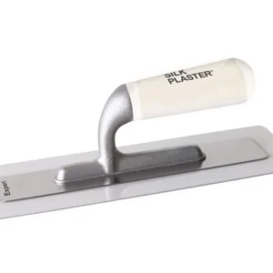 Silk Plaster Expert Trowel with a white grip, application tool for liquid wallpaper