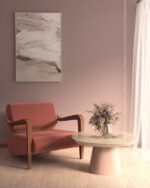 PrimeColor 5 colour swatch B23, dusty pink flat matt tile, alternate lighting