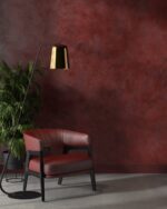 Silk Plaster Nappa Trowel colour Br45 — Italian velvet finish in warm brown tone