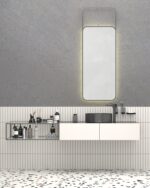 Microcement textured cement finish — close-up of smooth Silk Plaster wall coating