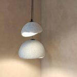 Travertino Naturale lime plaster colour sample tile showing natural stone effect — Silk Plaster
