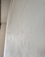 Travertino Naturale mineral lime plaster wall in warm ivory tone — Silk Plaster